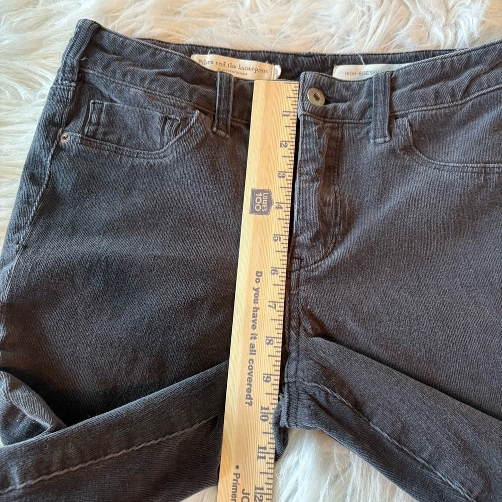 Pilcro And The Letterpress High Rise Skinny Corduroy Pants Womens 28x24 Gray - Picture 9 of 11